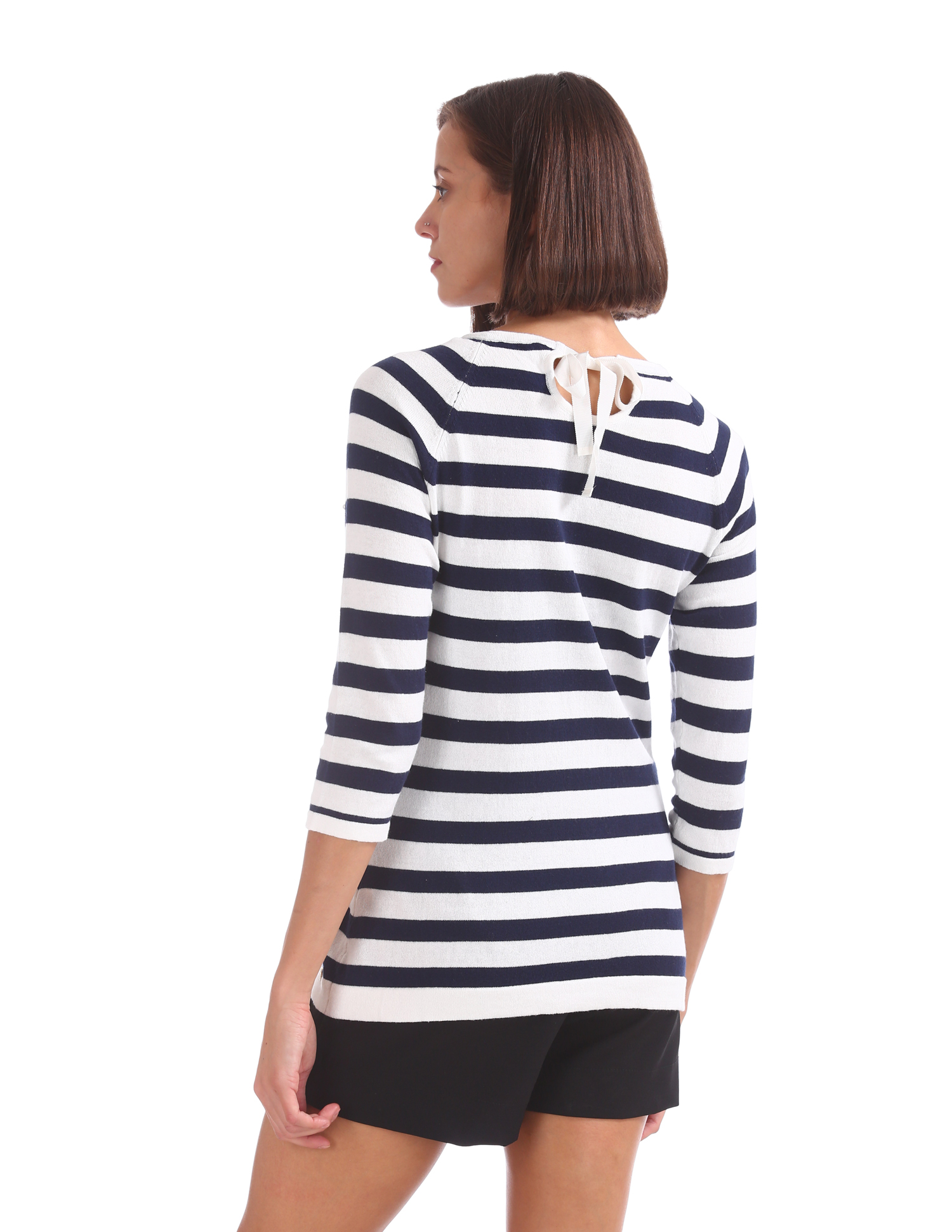 U.S. Polo Assn. Women Casual Wear Striped Top